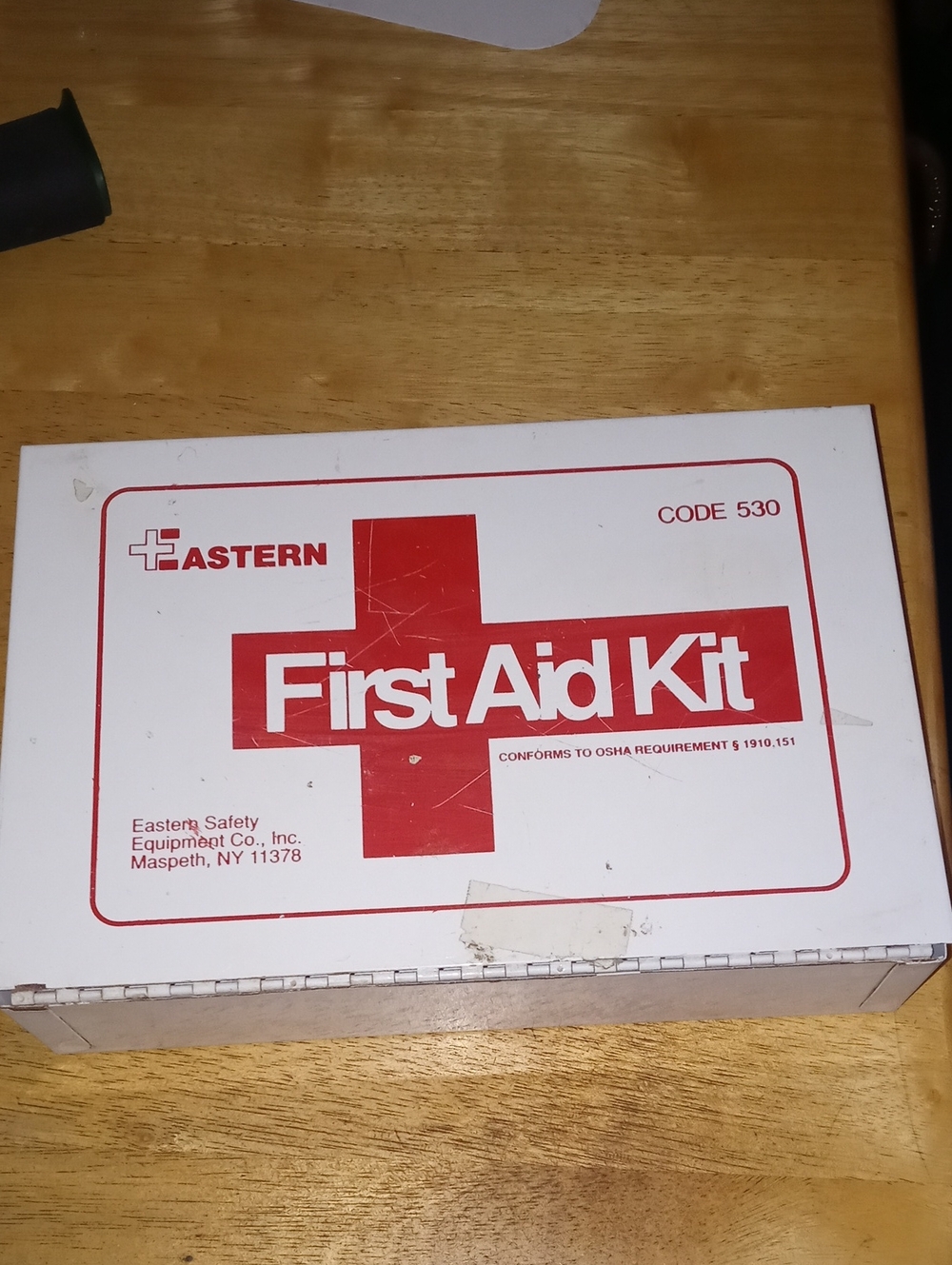 First Aid Kit in White and Red